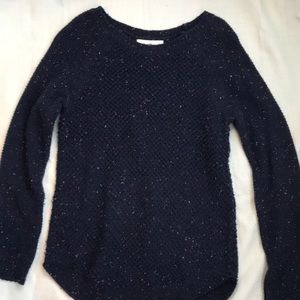 Blue speckled sweater